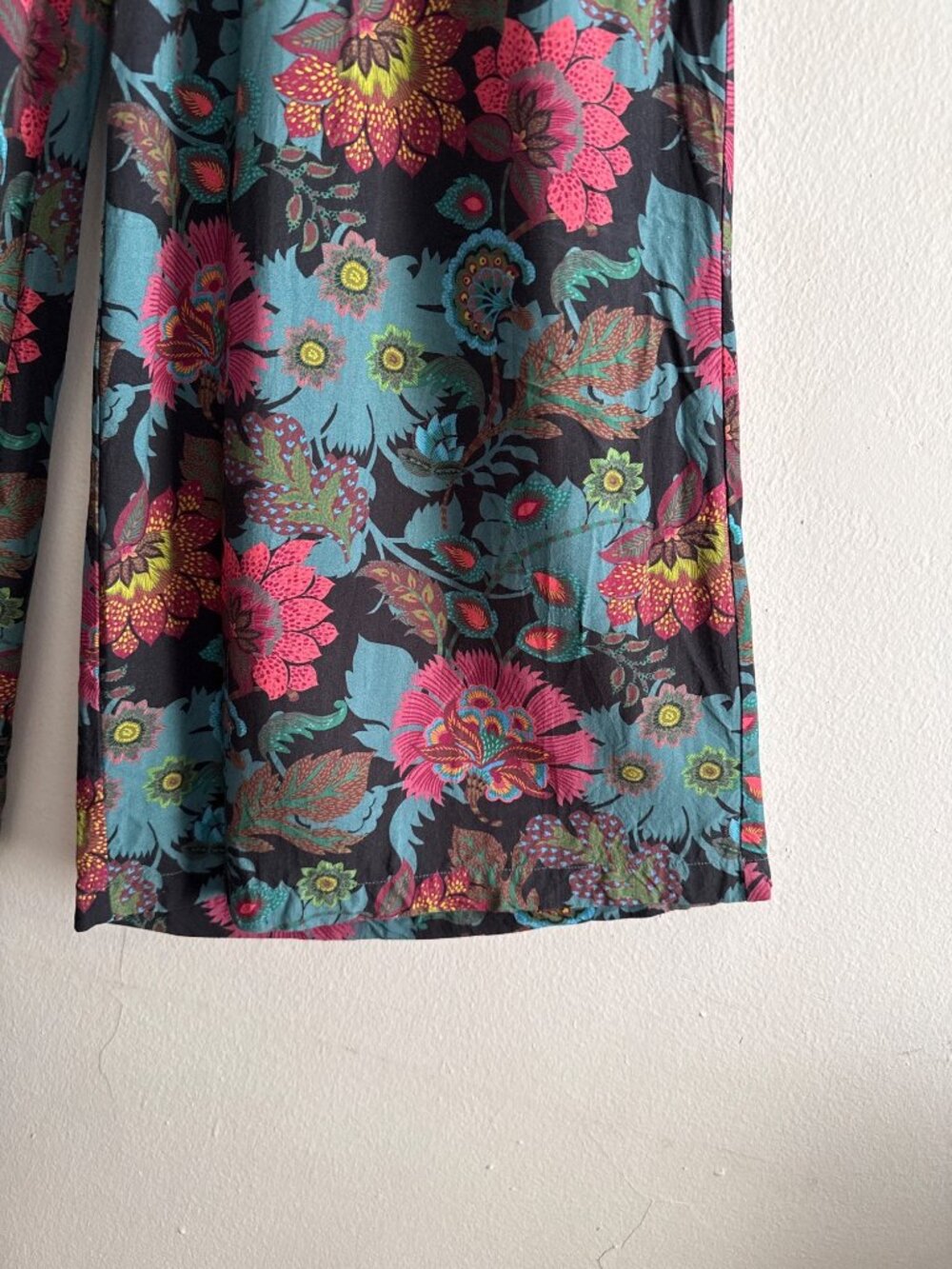 Sundance Edo Paisley Floral Palazzo Wide Leg Bohemian Pants Size Medium - Picture 3 of 15